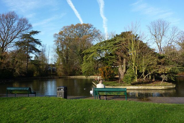 Small park at Grove Lake, Tiptree A small but attractive park in the little town of Tiptree.