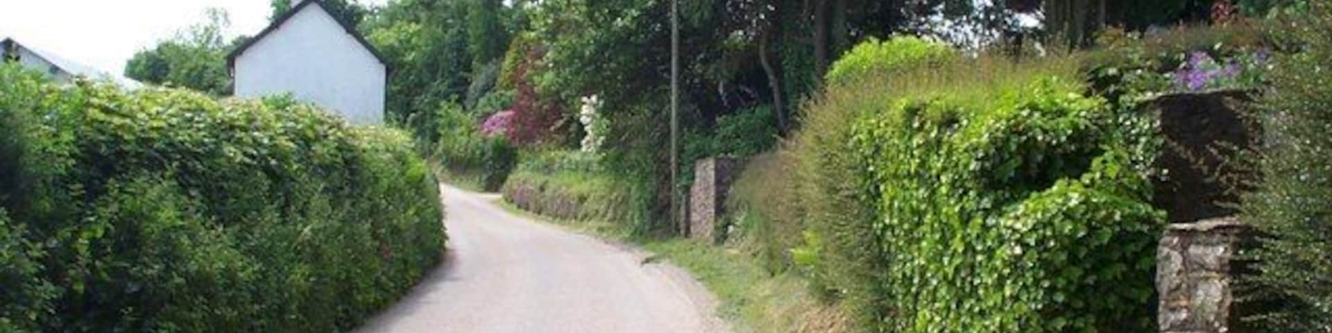Beasley, south of Timberscombe. A hamlet of three or four houses.