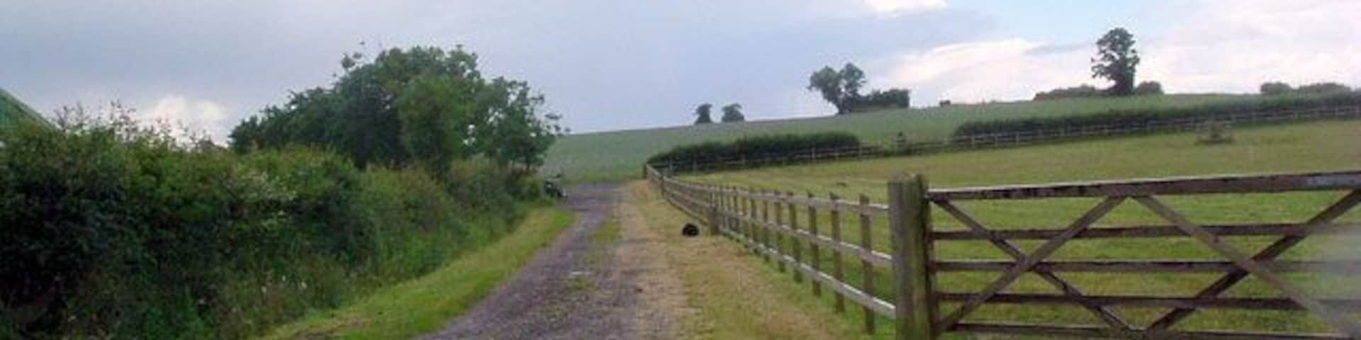 Track at Summerfield farm View to the north