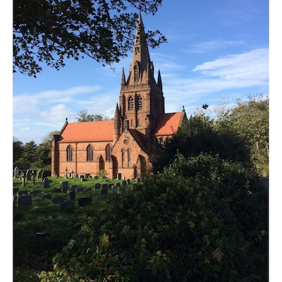 Thurstaston Church. Near to Wirral Way path.