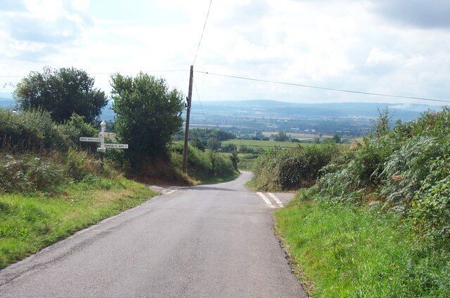 Volis Cross. To the right for Kingston St. Mary, left for West Monkton and straight ahead for Taunton.
