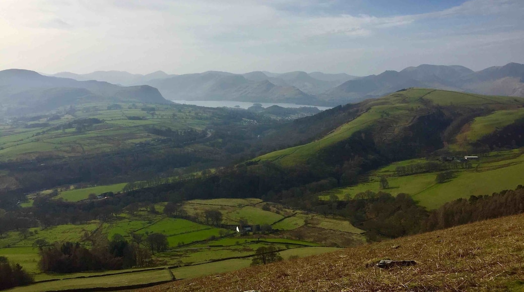Derwentwater from the lower slopes of Blencathra