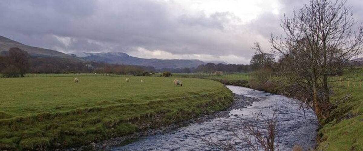 River Glenderamackin Looking downstream from below Guardhouse Bridge.