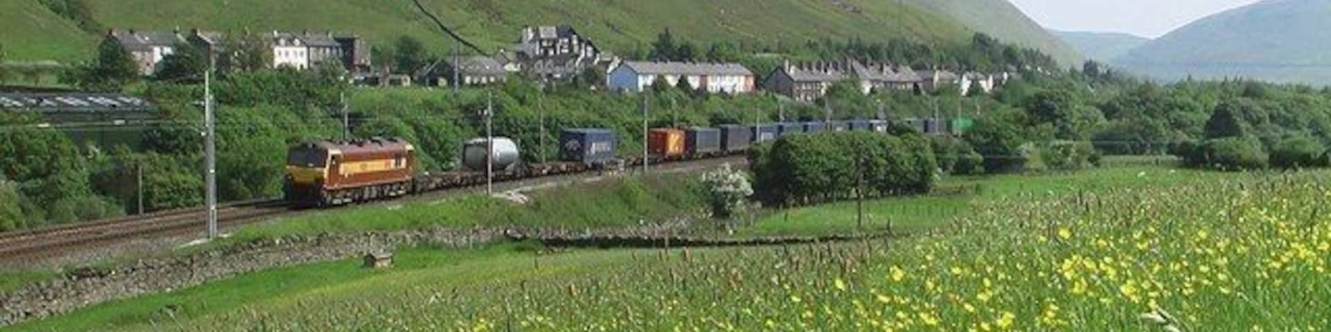 Railway cottages, Tebay A village created just for the railways. Here there was an engine shed providing banking locomotives for the climb up to Shap summit and it was also a junction for the now closed Stainmore line to Barnard Castle.