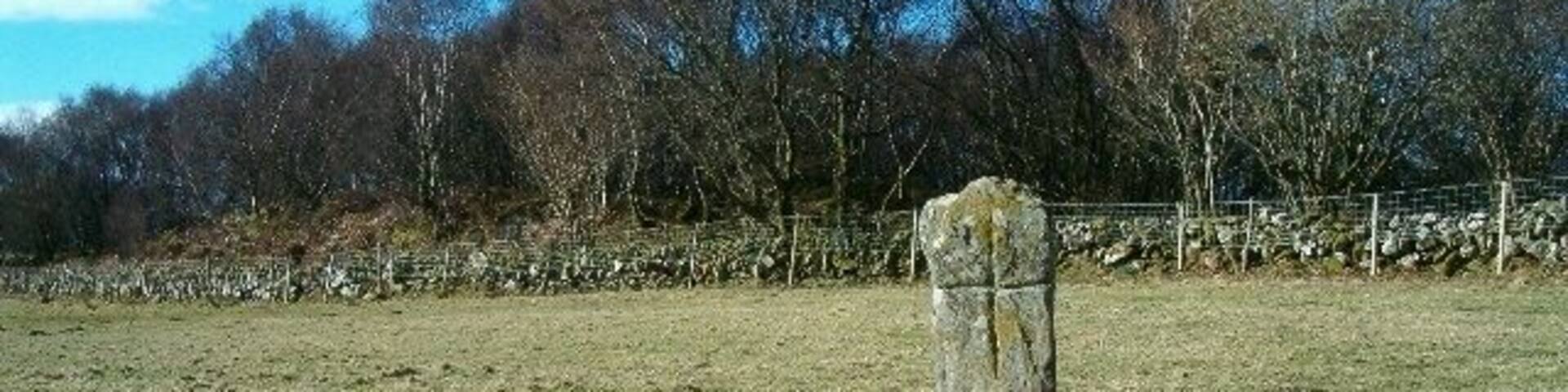 Cross slab in field.