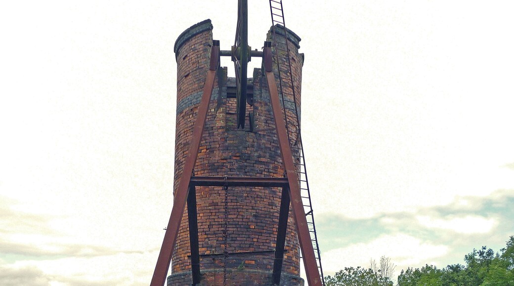 Western Upcast Colliery Headstock and Winding Gear, situated in the grounds of the Britain pit farm, part of the Midland Railway Centre attractions. Ripley was also a mining community with collieries owned until the Coal Nationalization Act of 1947 by Butterley Company. These included Ripley colliery worked from 1863–1948, Britain colliery worked 1918-1946, Ormonde 1908-1970 and more pits at Upper and Lower Hartshay, Whiteley, Waingrove, Bailey Brook, Exhibition, Loscoe, New Langley and Denby Hall.