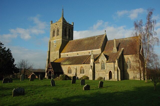 St John the Baptist parish church, Suckley, Worcestershire, seen from the southeast