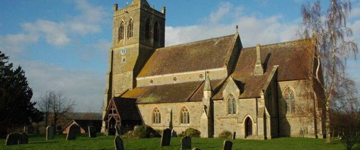 St John the Baptist parish church, Suckley, Worcestershire, seen from the southeast