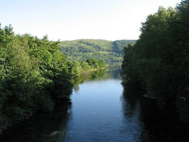 Strontian River The river entering Loch Sunart at high water.