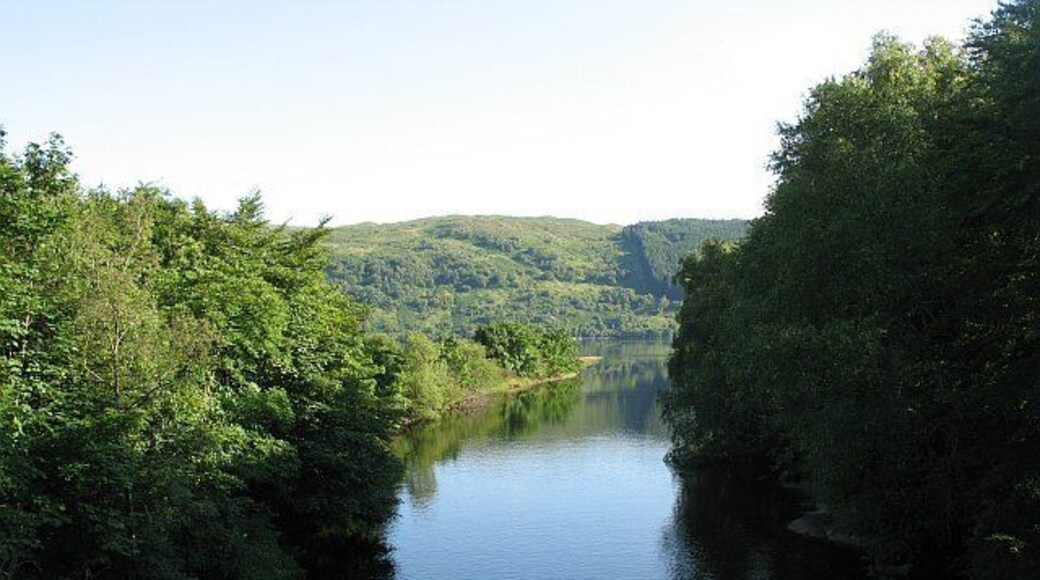 Strontian River The river entering Loch Sunart at high water.