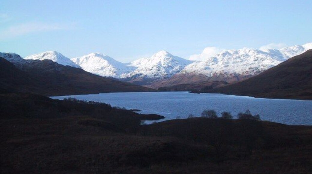 The Arrocher Hills across Loch Arklet