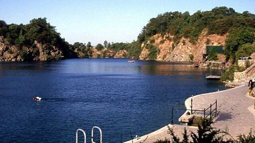 Stoney Cove national dive centre. Stoney Cove is a disused granite quarry. While quarrying took place the water had continually to be pumped away. However, after the workings ceased in 1958 the water was allowed to fill the massive hole left after 150 years of quarrying. It took 5 years to flood the area completely. Stoney Cove was first used for commercial dive training in the 1960's following the discovery of oil in the North Sea. It has been operating as a public dive training facility since 1978 and has been much improved in recent years. Numerous attractions have been sunk, including a Wessex helicopter, Nautilus sub and the steam powered tugboat Stanegarth.