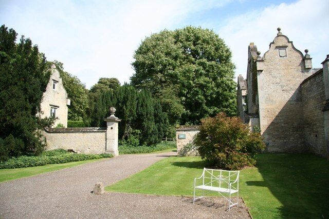 Easton Hall: Entrance lodges at Easton Walled Gardens http://www.eastonwalledgardens.co.uk/.