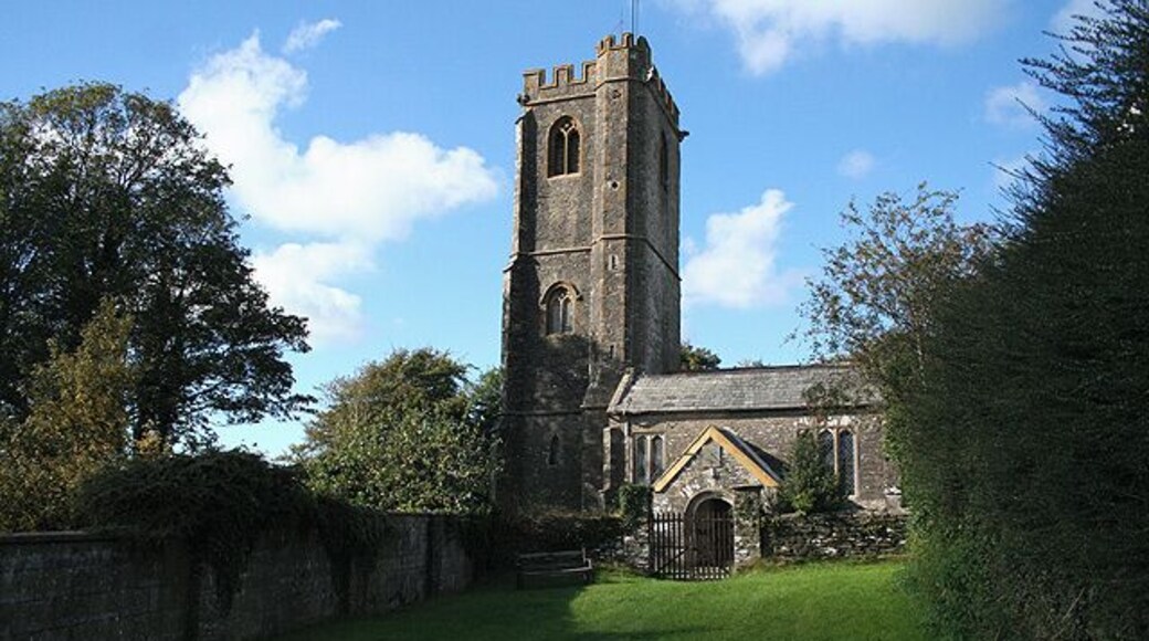 Stoke Rivers: St Bartholomews church Looking roughly north. The church was mostly erected in the 15th century but was extensively rebuilt in 1832. Allowed to decay in the mid 20th century, it is now restored again