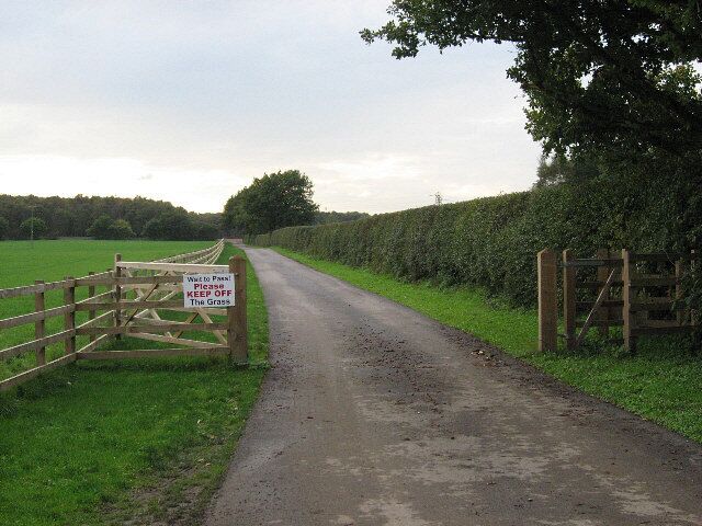 New Rules For Walkers. A Public Footpath across Ox Moor but wait to pass and keep off the grass.