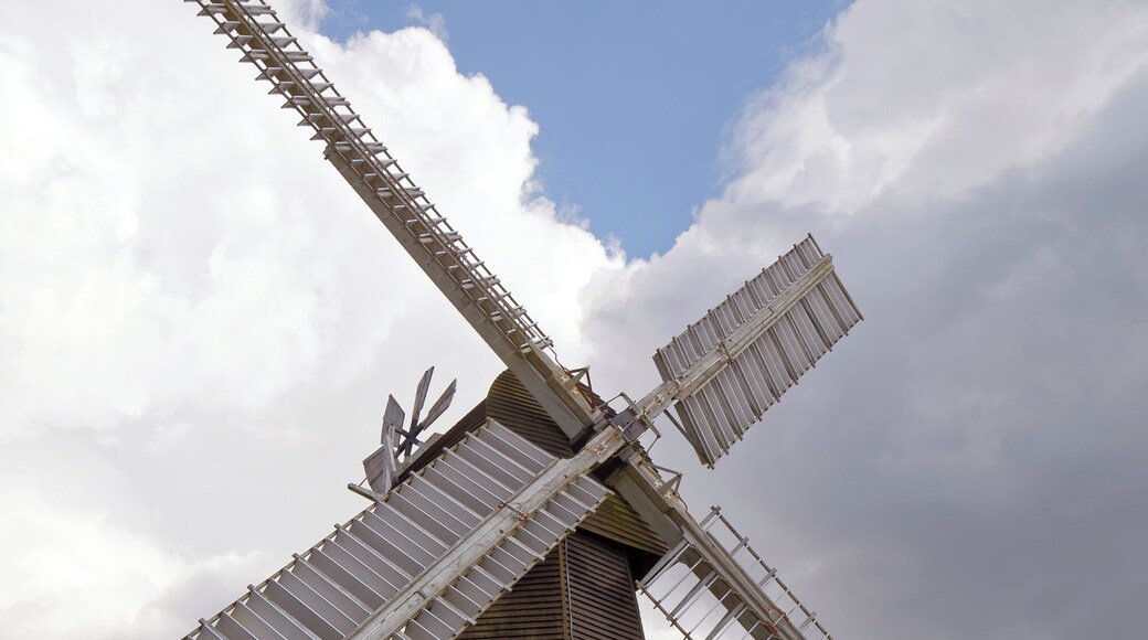 Davisons Mill (built 1866), a Grade I listed smock windmill and museum in Stelling Minnis, Kent, England. Camera: Canon EOS 6D with Canon EF 24-105mm F4L IS USM lens. Software: RAW file lens-corrected, optimized, perhaps cropped, and converted to JPEG with DxO OpticsPro 11 Elite, and likely further optimized with Adobe Photoshop CS2.