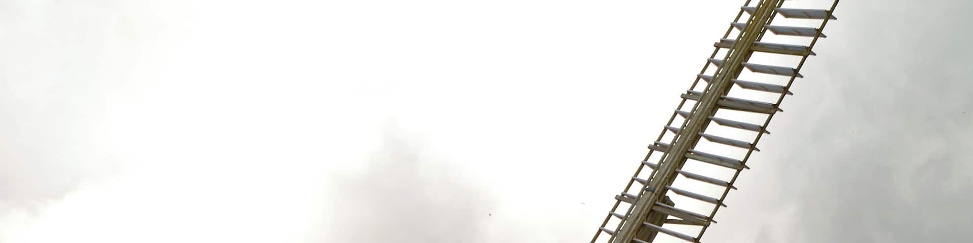 Davisons Mill (built 1866), a Grade I listed smock windmill and museum in Stelling Minnis, Kent, England. Camera: Canon EOS 6D with Canon EF 24-105mm F4L IS USM lens. Software: RAW file lens-corrected, optimized, perhaps cropped, and converted to JPEG with DxO OpticsPro 11 Elite, and likely further optimized with Adobe Photoshop CS2.