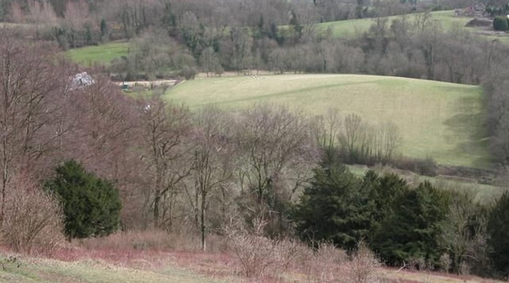Ashford farm and Farmland from Shoulder of Mutton Hill.