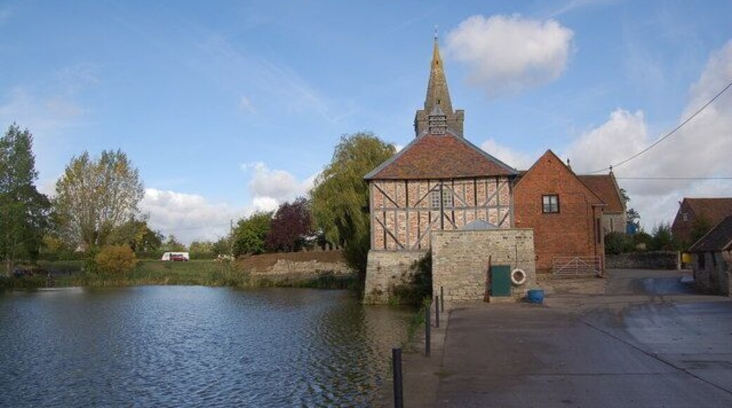 Dovecote and fish pond at Staunton