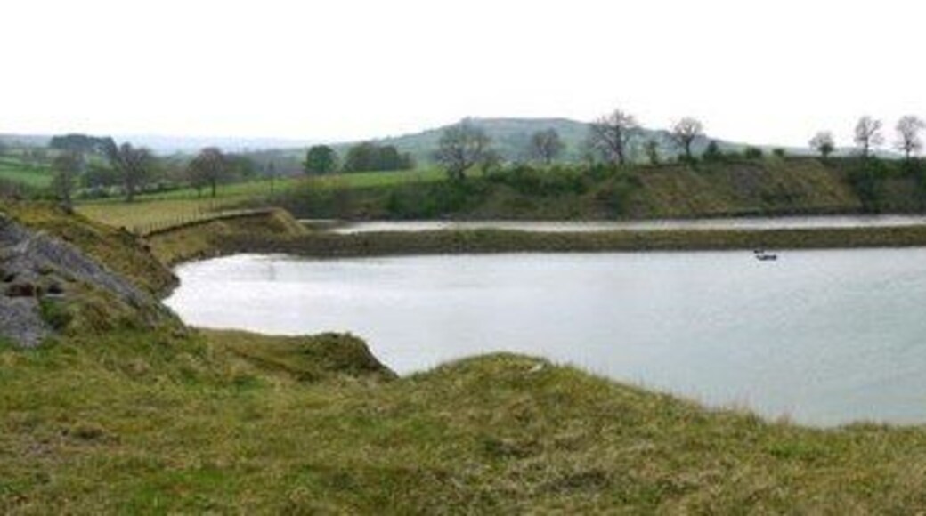 Lake in unused part of Broadwood Quarry
