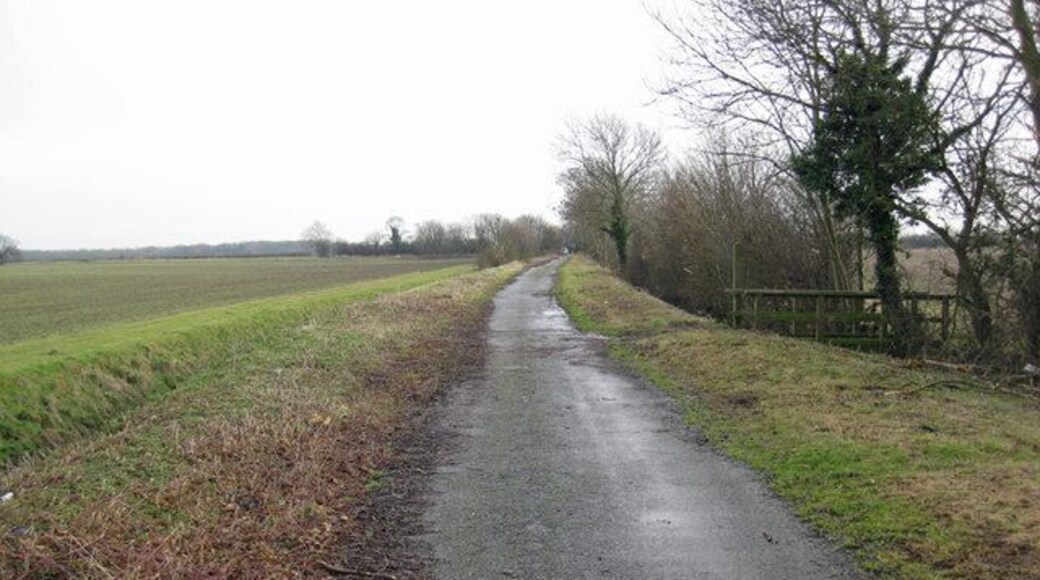 The Old Immingham Road. The main road to Immingham has been re-aligned to the East.
