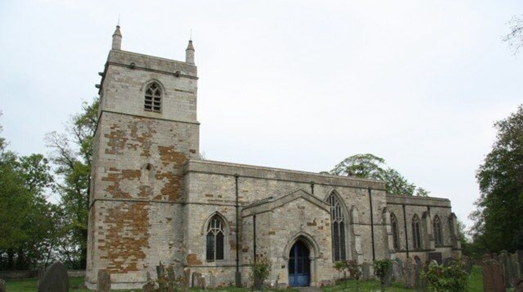 St.Peter's church A 13th century tower with a Perpendicular top, nave and porch, the chancel is largely an 1885 rebuild