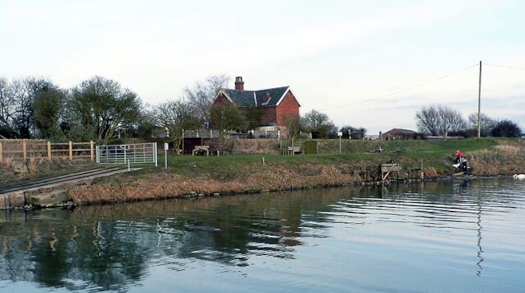 Southrey. Seen from the south bank of the Witham, the slipway marks the end of Ferry Road, Southrey. The remains of the platform of Southrey railway station are well preserved; in pre-Beeching years the line meandered south along the river to (amongst other places) 109241 and "inland" to 109175. For views of the station and the chain ferry in operation see this http://www.leytransport.i12.com/elrnl.htm