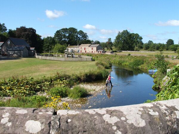 Scandal Beck and children's play area - Soulby.