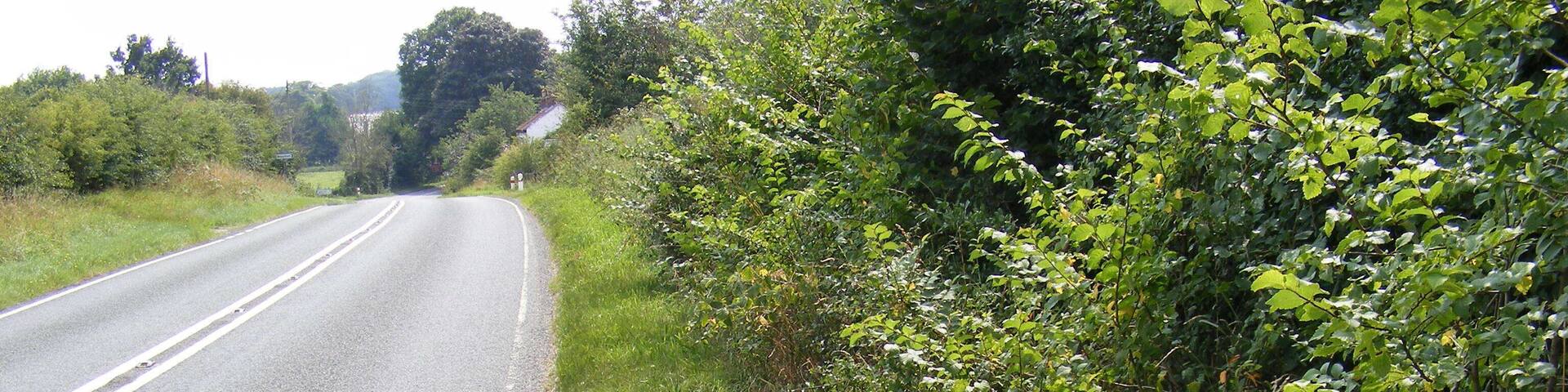 The A145 and the Brampton Milepost