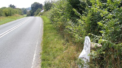 The A145 and the Brampton Milepost