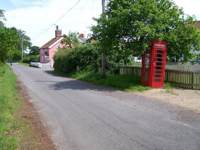 Public phone box Public phone box beside the road
