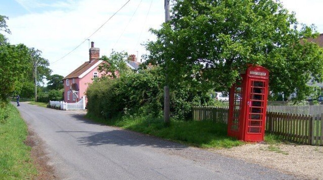 Public phone box Public phone box beside the road