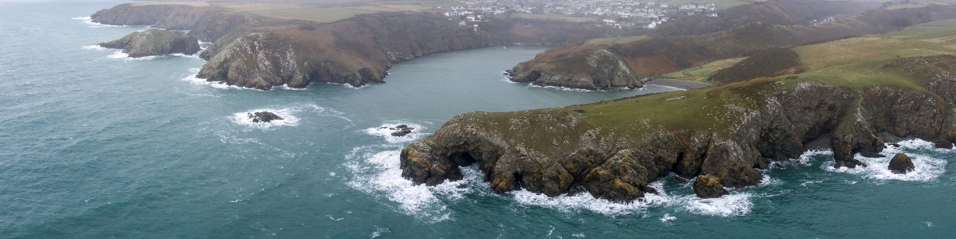 Solva Aerial Pembrokeshire Coast Wales