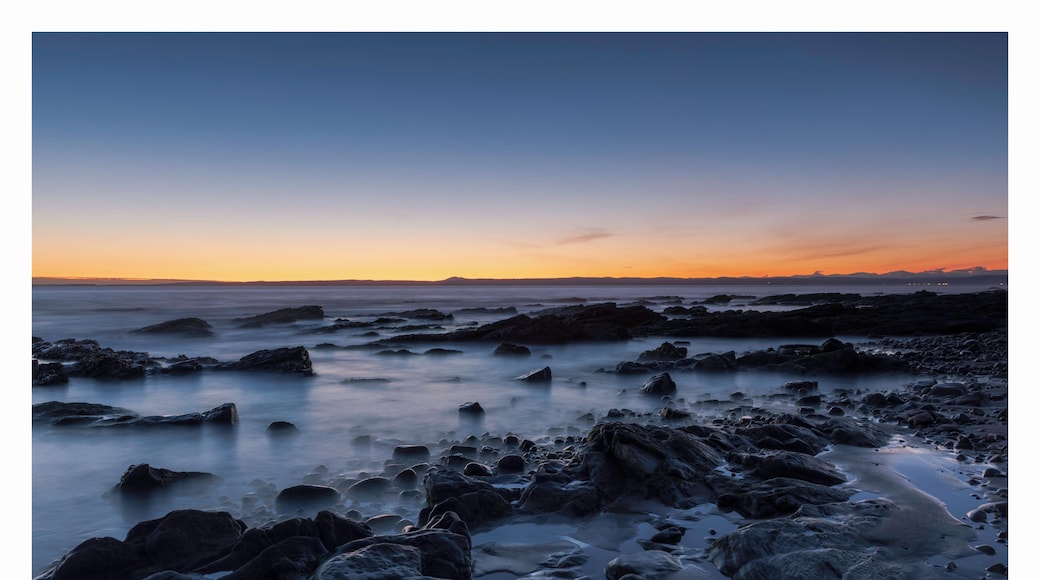 sunrise on Shanwick beach, a very still and enjoyable experience.
Shandwick is at the end of the Great Glen fault and famed for fossils, although in a morning like this you can feel the history commune with the force of nature