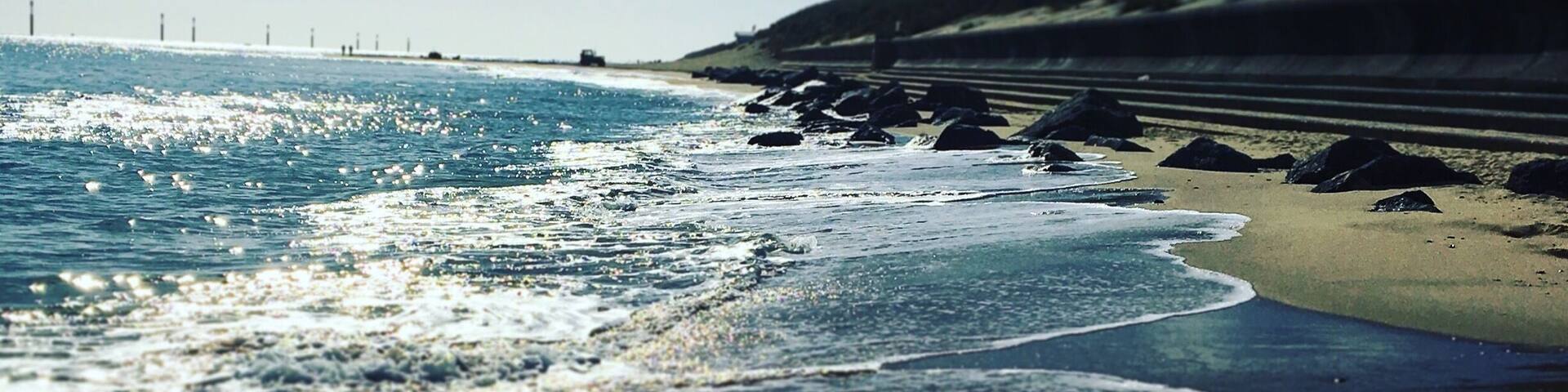 #happyplace. This really is one of the best beaches in England.