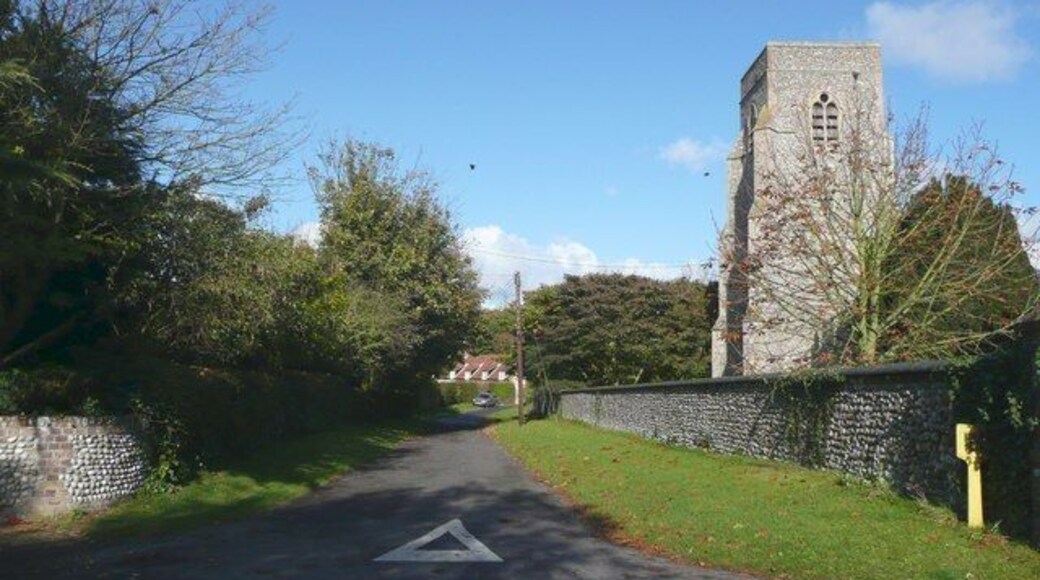 St Margaret's Church, Saxlingham Dedicated to St Margaret of Antioch. The church contains a monument, a kneeling figure in alabaster, to Lady Heydon who died in 1593.