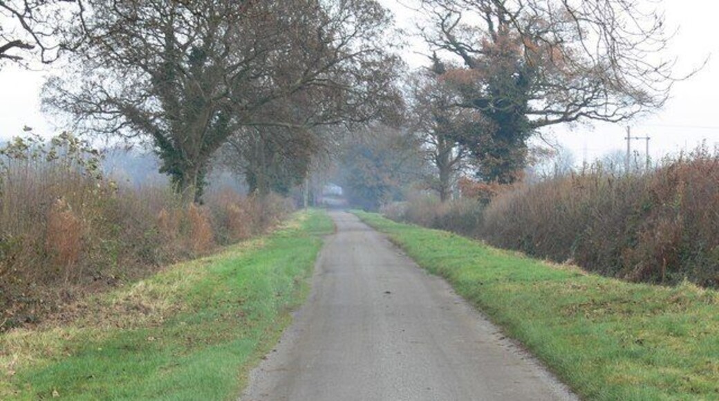 Fosse Way Roman Road Near Sapcote in Leicestershire.