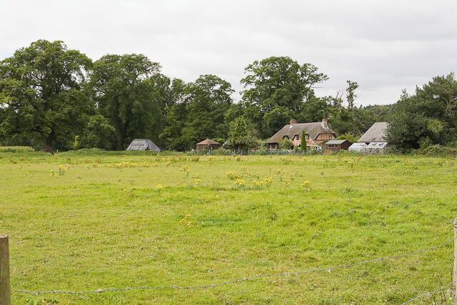 Cottage at Turmer This cottage is cryptically named "25" on large-scale OS maps. I presume therefore that it is a cottage on the Somerley Estate.