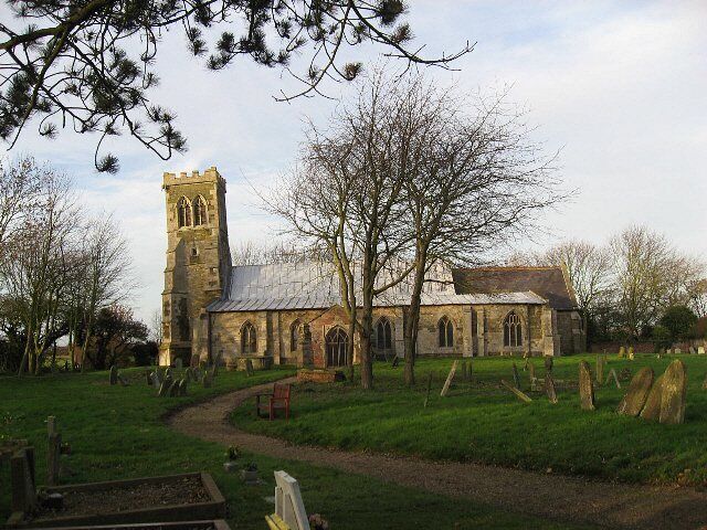 The Parish Church Of All Saints Saltfleetby All Saints. The tower really does lean away from the church, as in the photograph. A fillet has been inserted between the tower and the church roof to keep the interior watertight. Saltfleetby St. Clement and Saltfleetby St. Peter are separate hamlets in the area, distinguished by the Saint to whom their churches are dedicated.