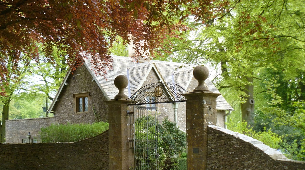 The Lodge. Seen from the minor road, The Lodge was once the gate lodge to Notgrove Manor. The Manor is in the Register of Historic Parks and Gardens for its special historic interest.