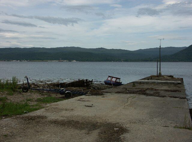 Jetty at St Catherine's. Inveraray on other side of Loch Fyne