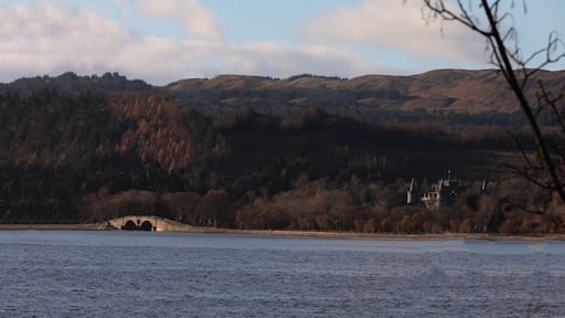 Looking across loch Fyne towards Inveraray castle