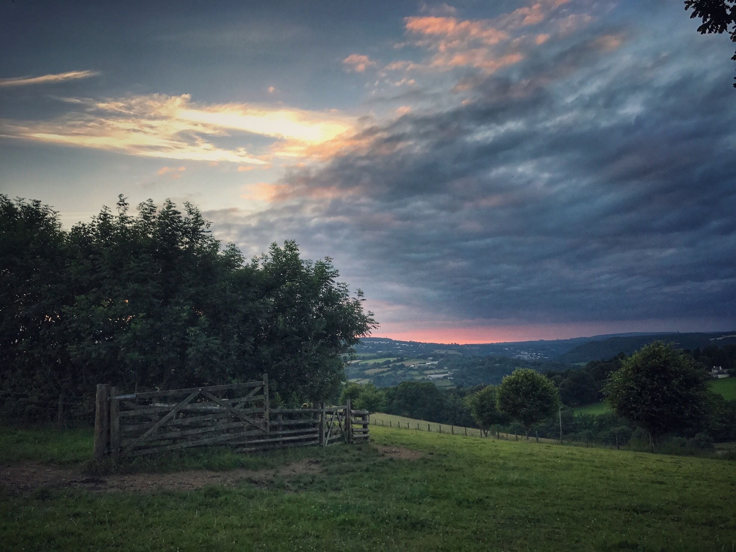 Gorgeous evening looking across the Tamar Valley 