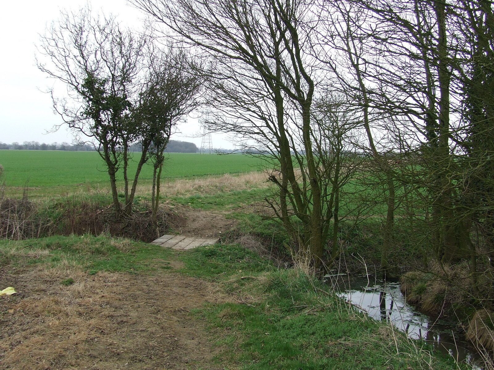 Footbridge Footbridge across a stream near to Rumburgh, Suffolk.