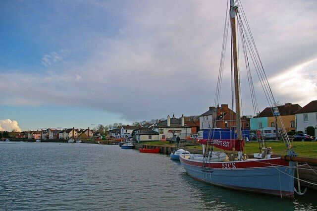 Our Boys Rowhedge Waterfront looking towards the Anchor. (The boat 92CK is called our boys)