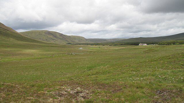 Strath na Seilge Strath na Seilge and Ben Armine Lodge, the highest habitation in the glen, and a very remote spot, at the end of a long private road.