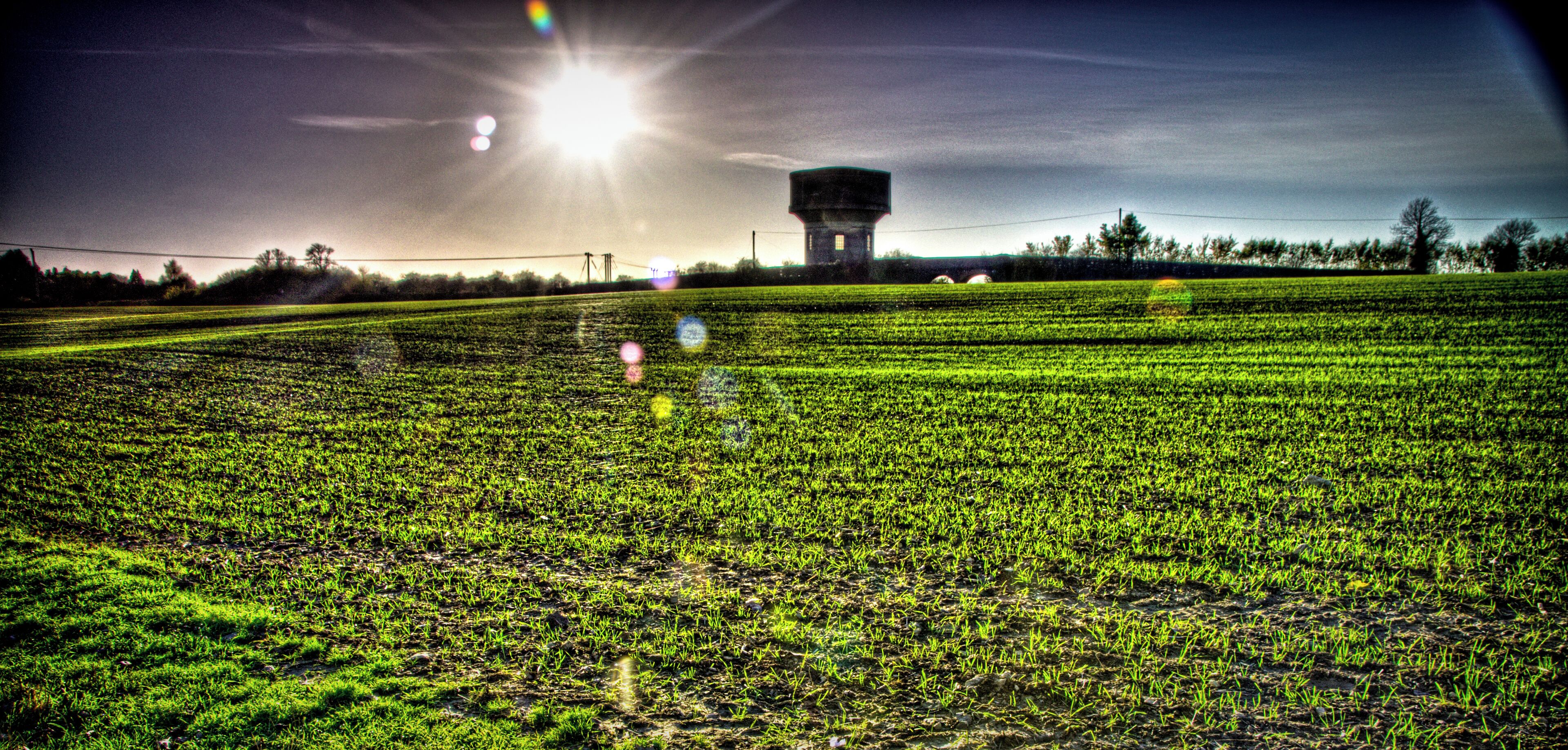 Autumn Sunset Watertower