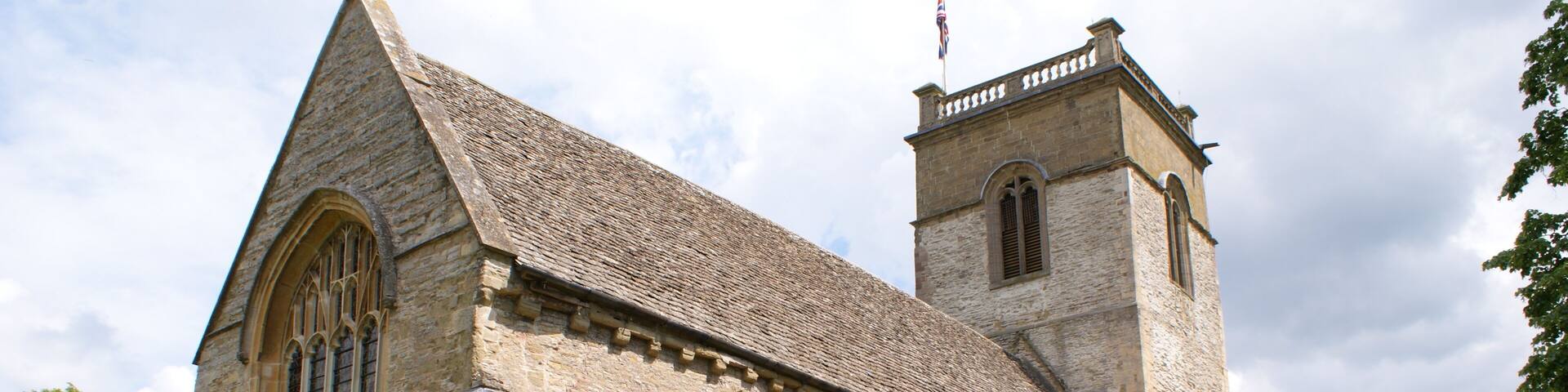 St Mary the Virgin parish church, Ripple, Worcestershire, seen from the southwest
