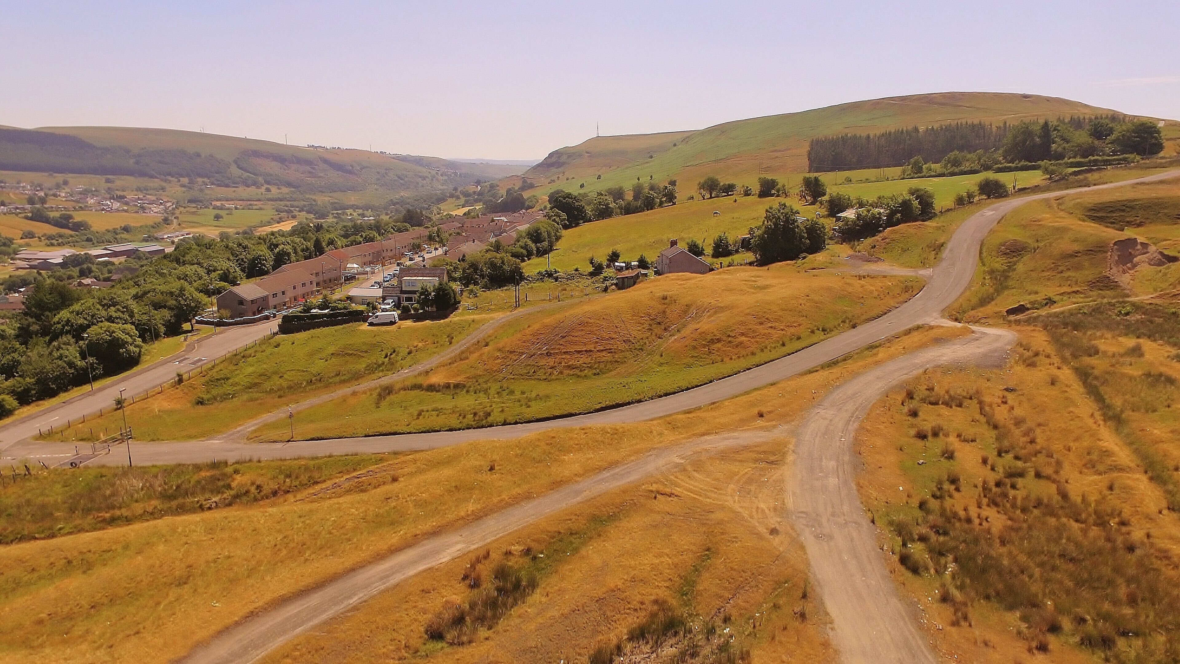 Drone shot i took a few days ago of my home village the houses to the left of the photograph. Beautiful scenic area and plenty of mountains for you enthusiastic Ramblers. Not much to do regarding Tourism but beautiful views if you love Landscape.