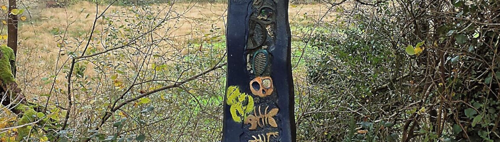 Cycle path sign near Holsworthy